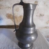 Large pewter pitcher