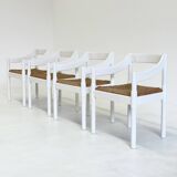 Set of 4 Carimate chairs by Vico Magistretti