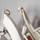 Set of 4 vintage folding chairs with wabi sabi patina