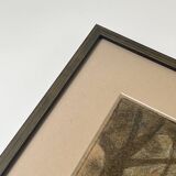 Pastel landscape under glass signed Henri Marchal