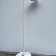 White metal floor lamp reading light 1980