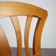 Vintage Czech folk farmhouse chair in solid wood, from the 1940s-1950s.