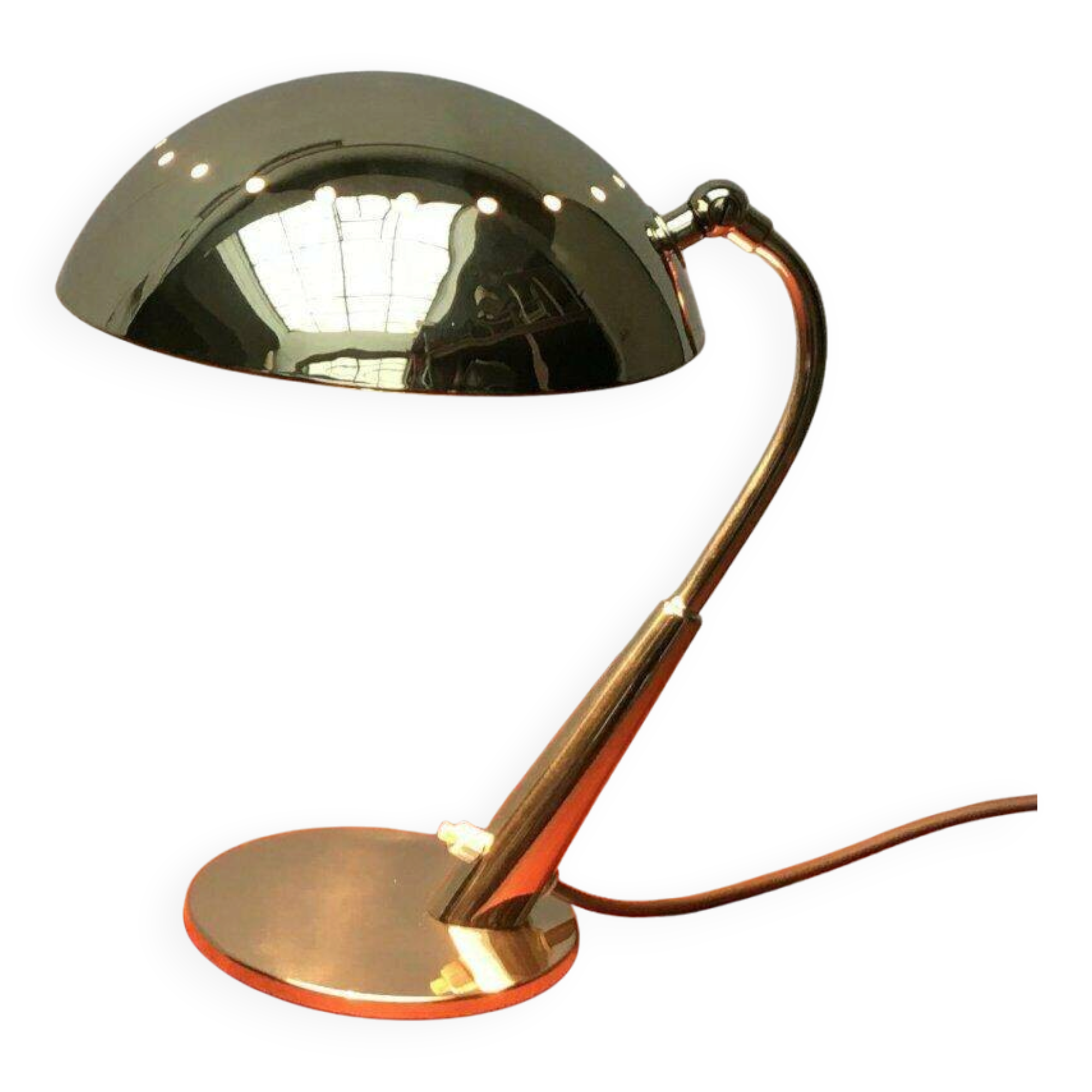 Mid-century German brass table lamp by Cosack.