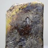 Grand vase Raku d'art pièce unique vintage signé