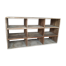 Wooden shelf 9 boxes