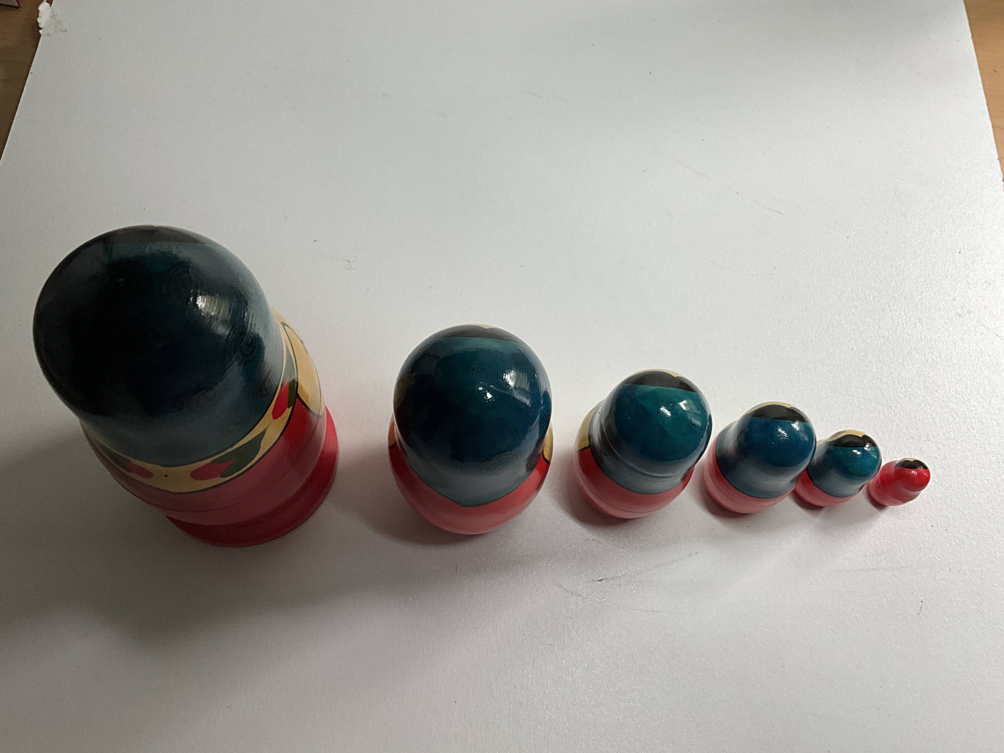 Vintage Russian Folk Art Matryoshka Dolls