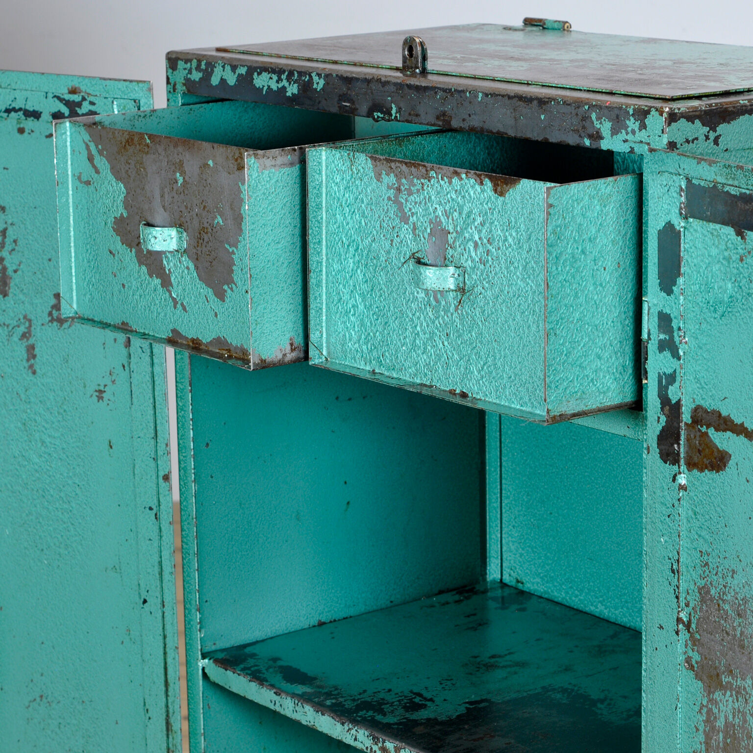 Industrial iron cabinet, 1960s