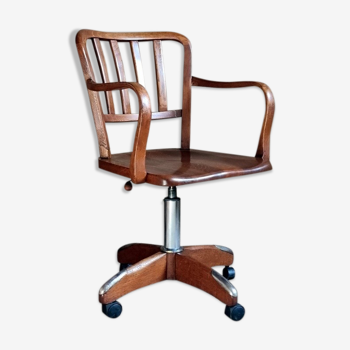 Fauteuil bureau tournant design suisse années 60