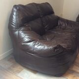 Set of the 70s sofa with heater and its 2 beanbags