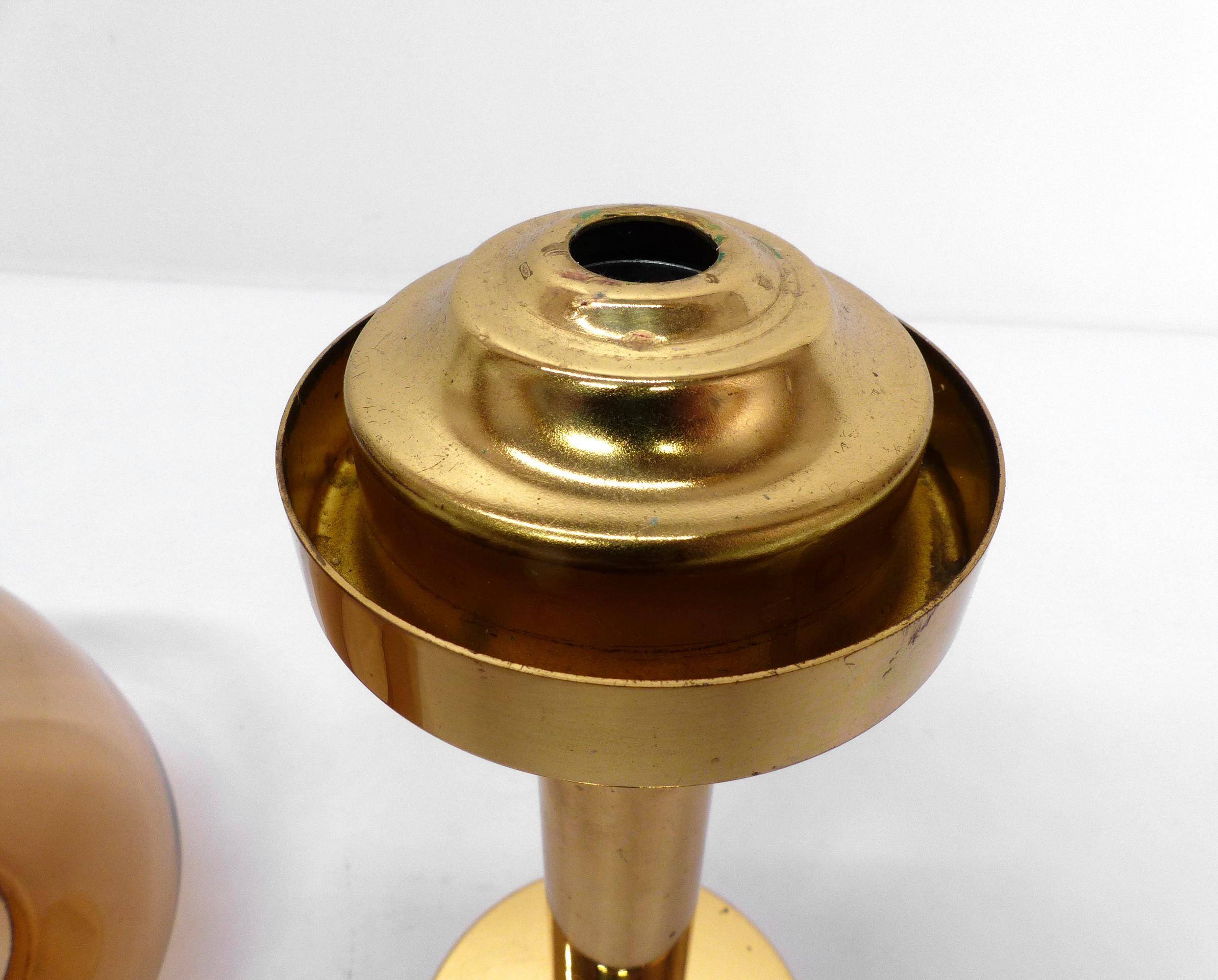 Scandinavian candle holder Hans-Agne Jakobsson Claudia honey L10232 1960