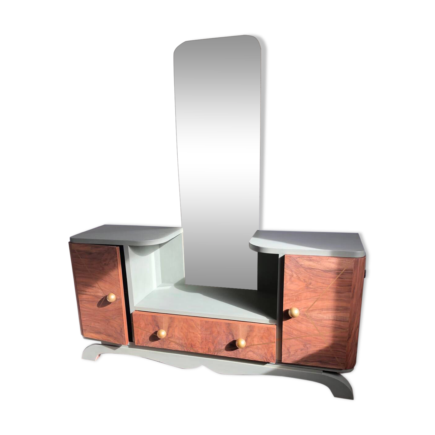 Meuble d’entrée avec miroir mercure