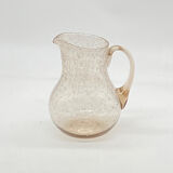 Pichet verre bullé, BIOT, vintage ,