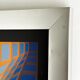 Victor Vasarely, optical composition, circa 1970s, offset print, framed