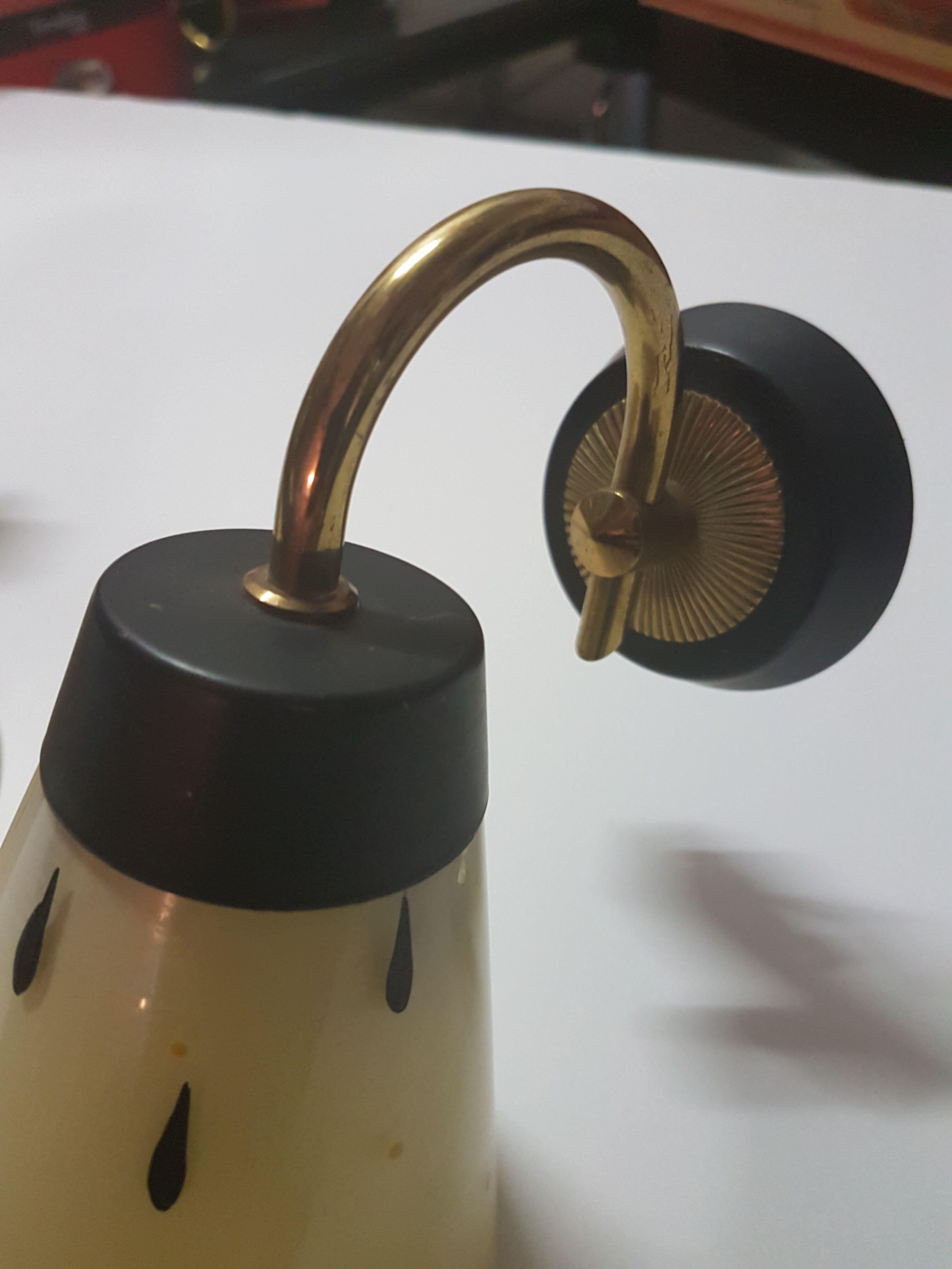 Pair of modernist appliques from the 50s/60s