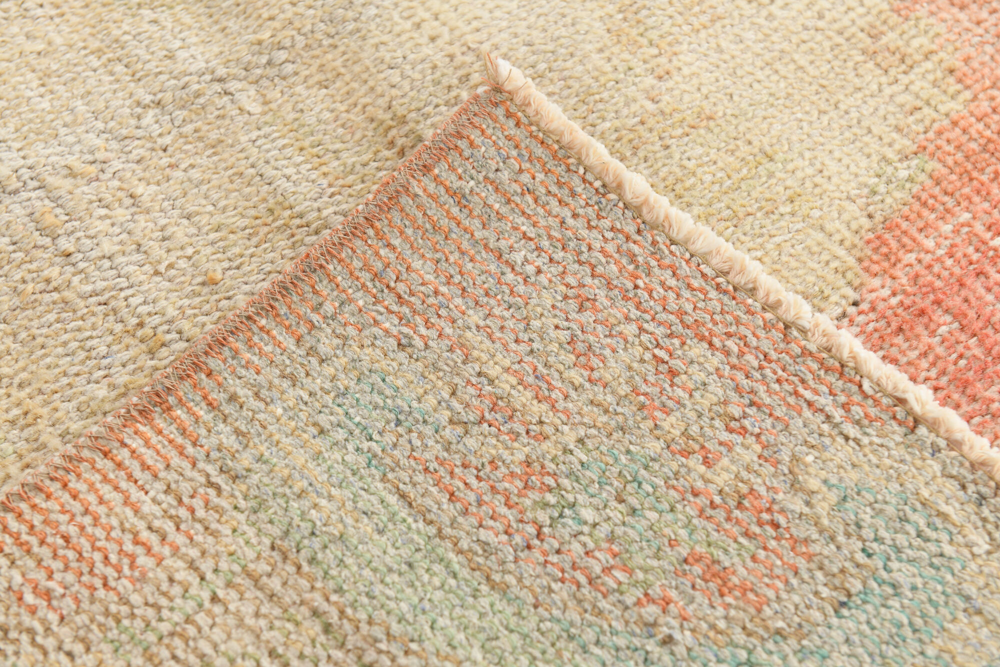 Tapis vintage oriental rouge pêche 6x9, 184x286cm