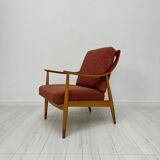1950s Vintage Danish Oak Armchair FD 145 by Peter Hvidt & Orla Mølgaard Nielsen