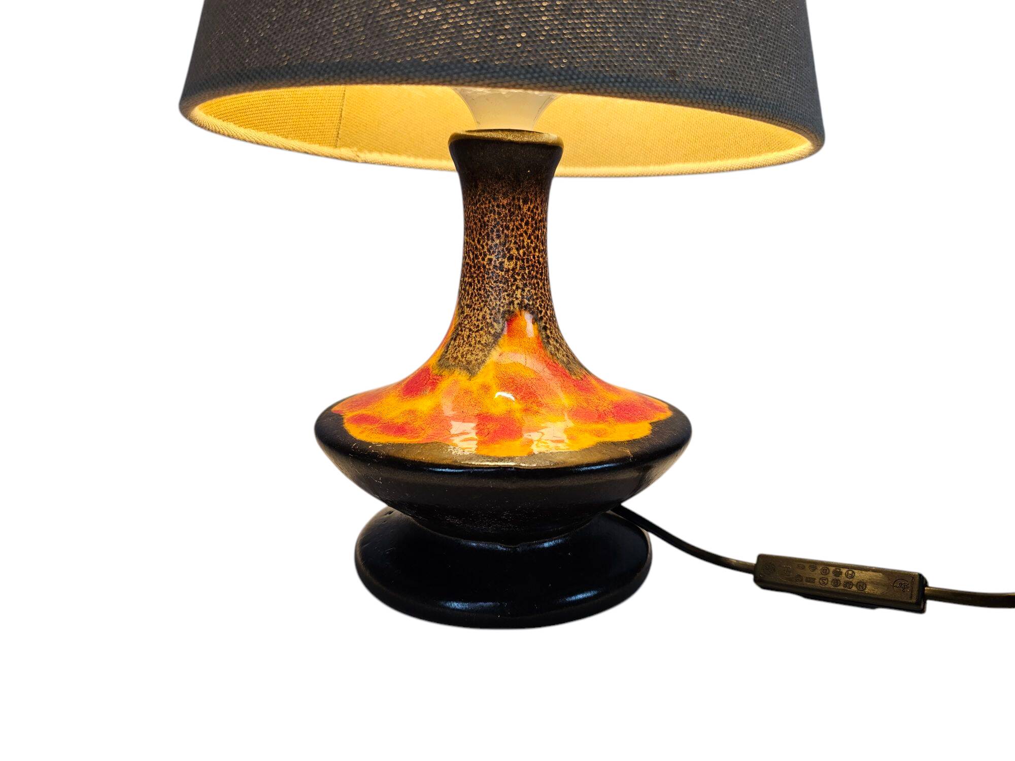 Fat Lava - Walter Gerards - Ceramic- table lamp - West Germany - 70s