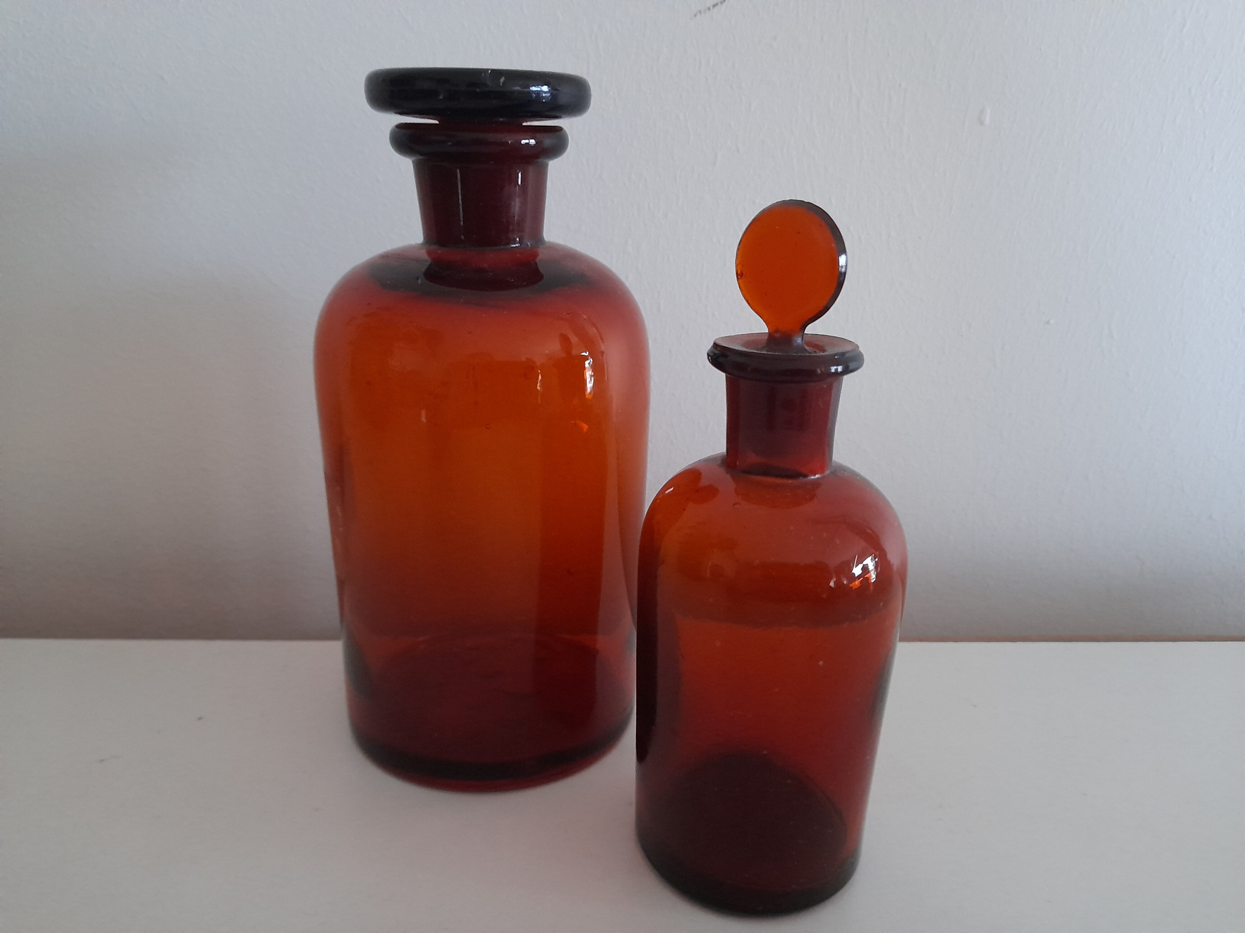 Glass apothecary jars