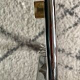 Table basse en verre et chrome design années 70