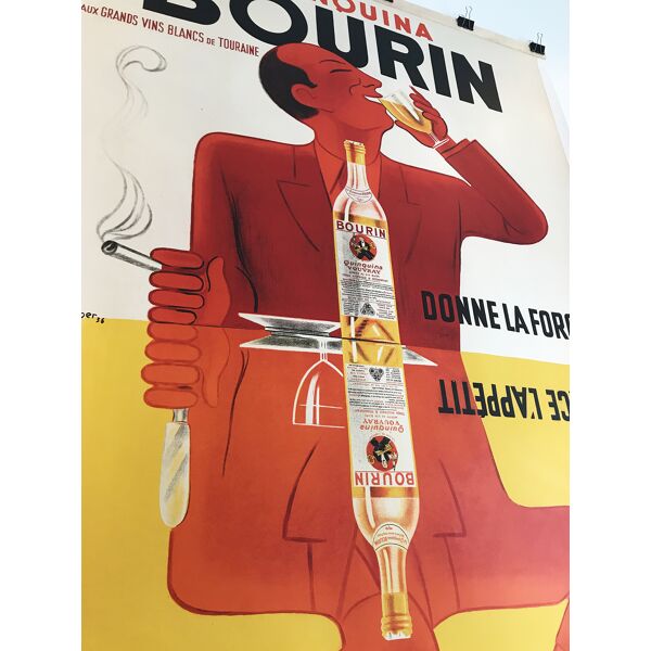 Original Quinquina Bourin poster by the Bellanger brothers | Selency