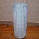 Vintage Italian white ceramic bamboo style umbrella stand