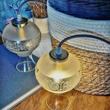 Transparent vintage portable lamp