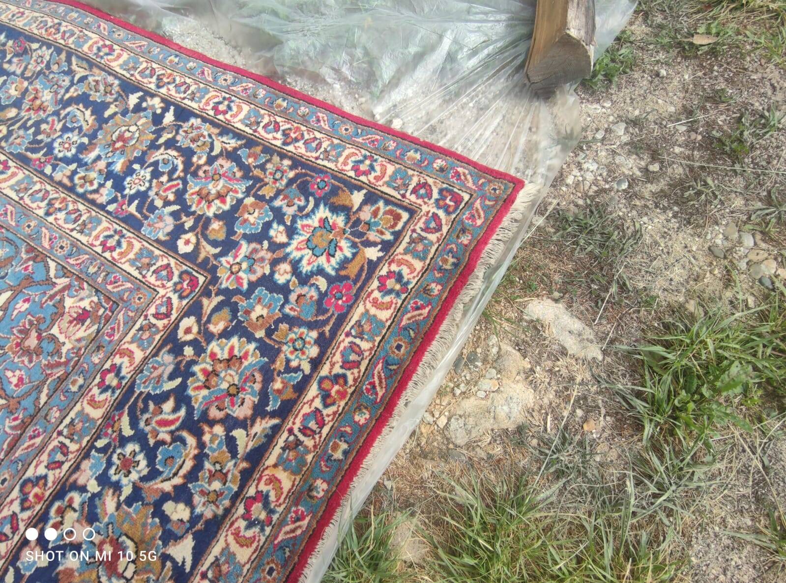 Exceptional vintage Kerman Persian carpet, hand-knotted in wool - 290 x 40.