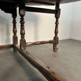 18th-century oak Gateleg drop-leaf dining table
