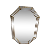 Antique mirror in gilded wood 85 x 59 cm