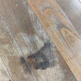 Brutalist coffee table solid oak