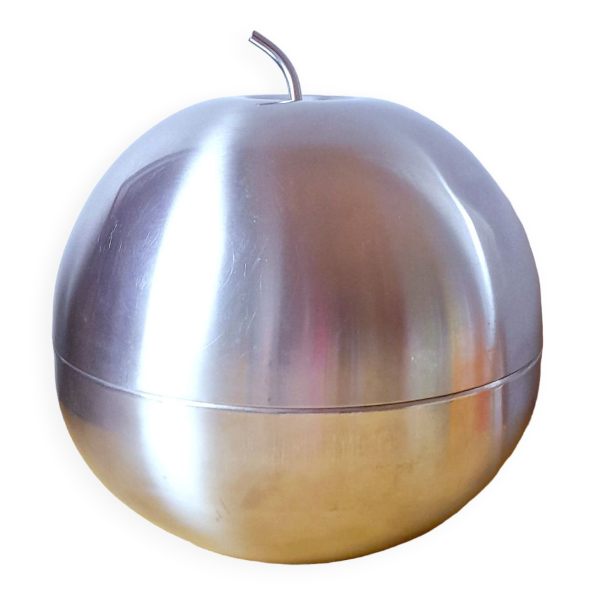 Pomme en inox brossé 70s