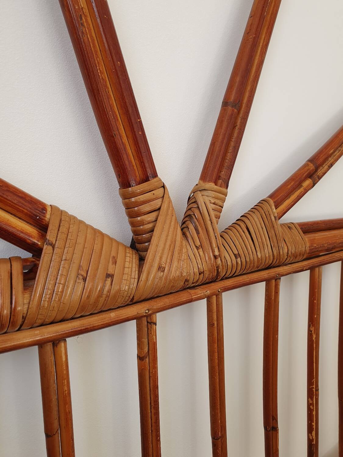 Rattan headboard for 2 people 140/160