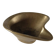 Vintage brass ashtray with an organic design from the 1950s.