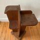 Side table / art deco harness in solid oak - c.1940