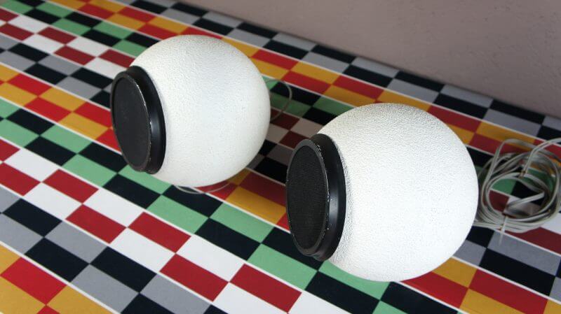Pair of speakers design vintage 1970