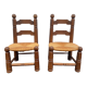 Paire de chaises basses 1940