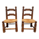 Paire de chaises basses 1940