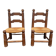 Paire de chaises basses 1940