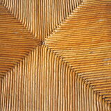 6 mulched chairs, sheep's bone, solid wood