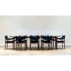 Extendable dining room table and chairs (by Kristian Solmer Vedel)