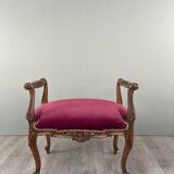 Ensemble chaise et repose-pieds de style louis xv, xixe siècle