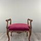 Ensemble chaise et repose-pieds de style louis xv, xixe siècle