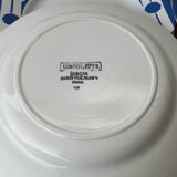 Lot of six flat plates from Digoin Sarreguemines