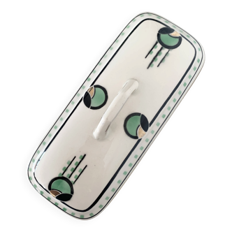 Art Deco covered box Boch Kéramis Frères