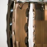 Vintage VECA Murano Glass Chandelier - 1970s Italian Pendant Lamp