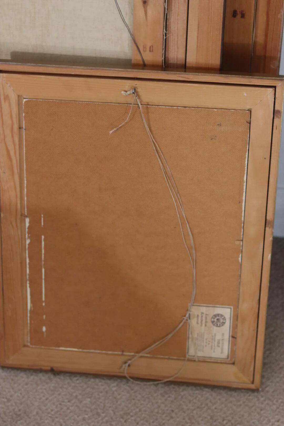 Original mid-century Swedish oil on panel – “Bold Landscape”