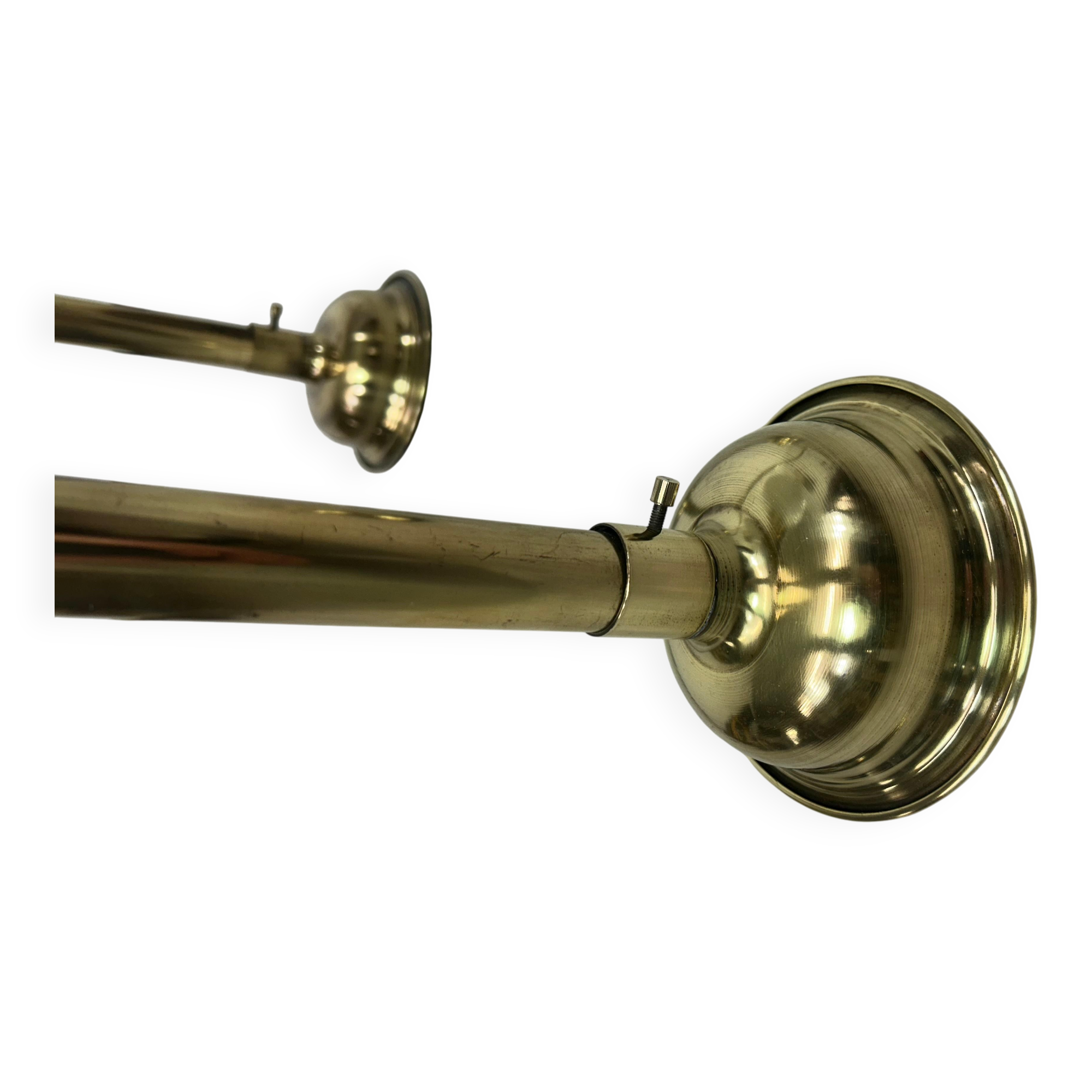 Large Art Deco wall lamp in brass