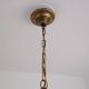 Venetian Lantern - Murano Glass blown in its metal cage CIRCA 1940