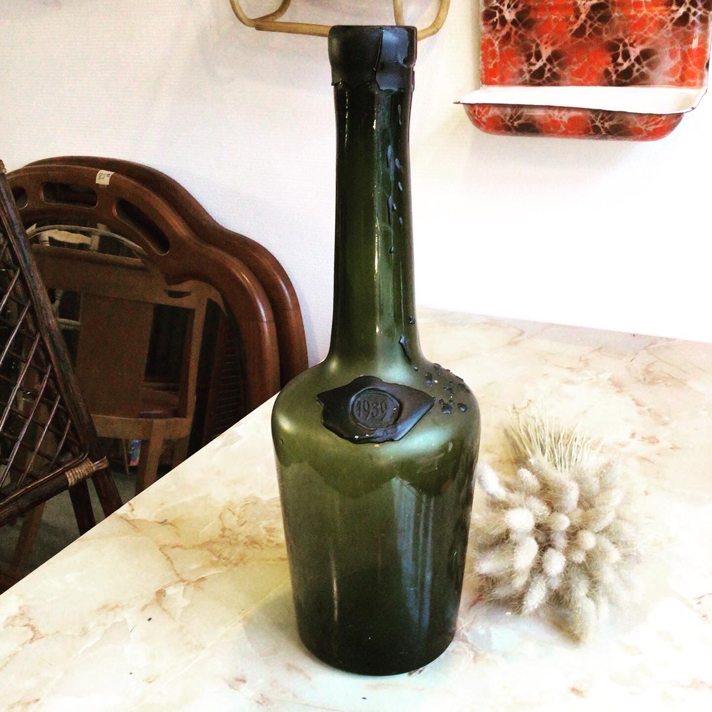 Glass bottle vase