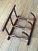 Rattan wall coat rack